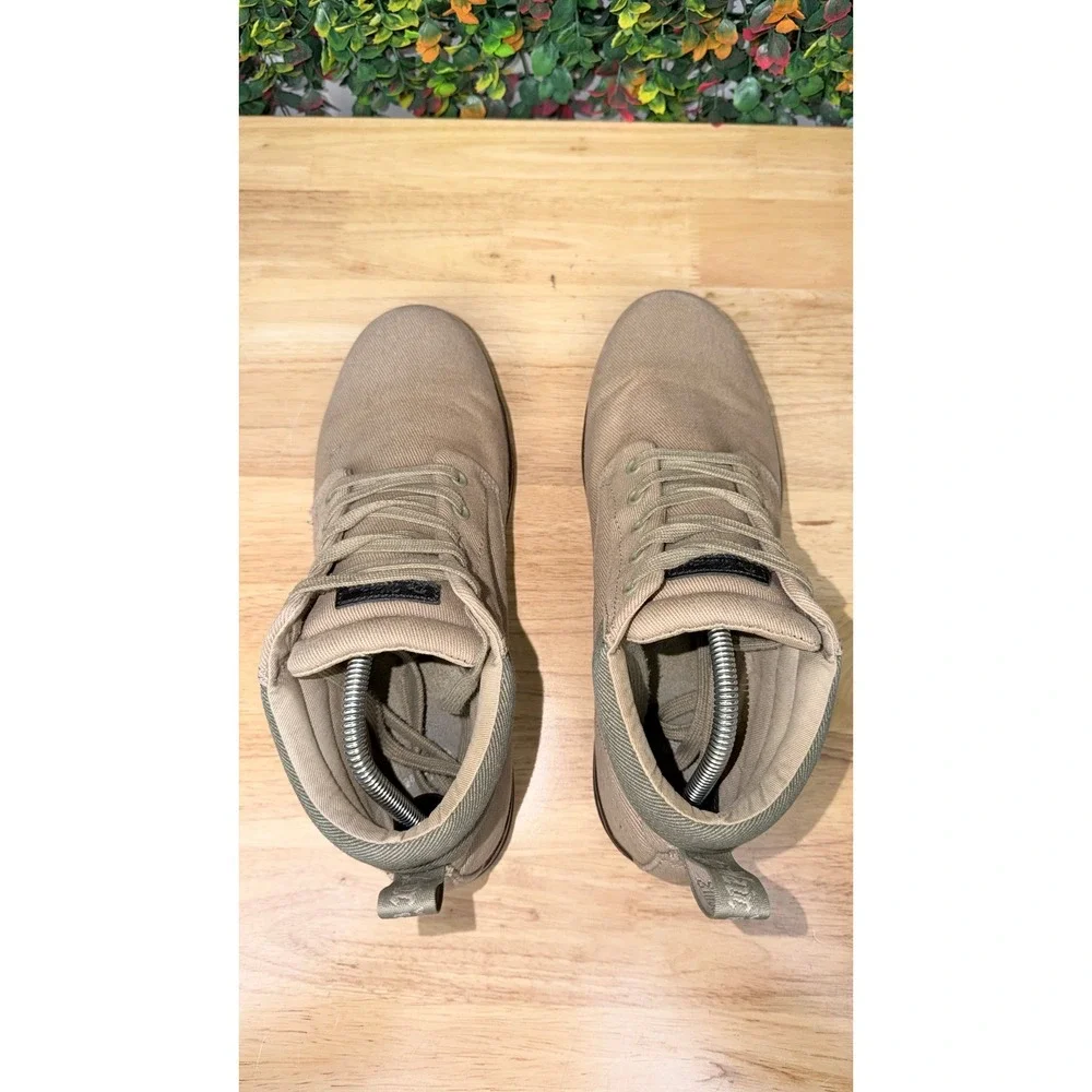 Dr. Martens Maleke Khaki Canvas Chukka Boots Shoes Mens 10 Womens 11 AW004